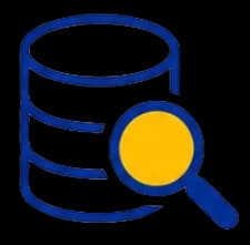 Zoeken in databronnen icoon